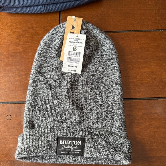 NEW Burton Tall Charcoal Knit Beanie - Picture 2 of 4